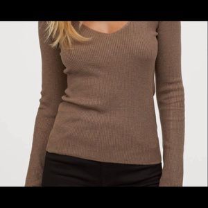 long sleeve ribbed tee